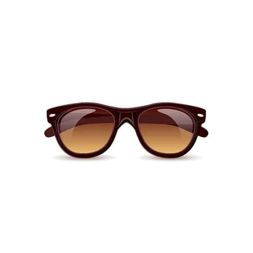Tinted hexagon oversized glass
